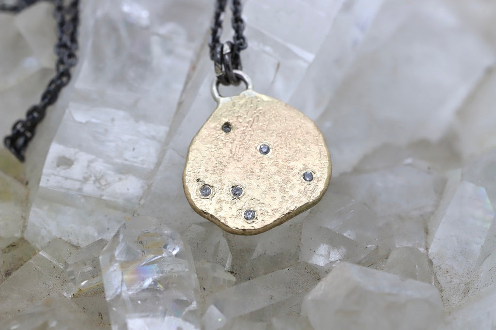 Gold Puddle Pendant