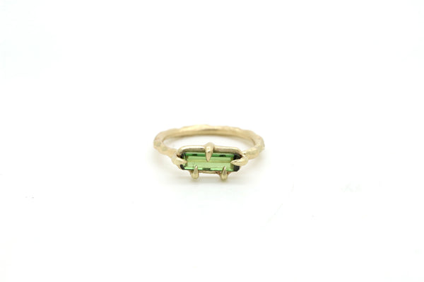 Moss Tourmaline Totem Ring