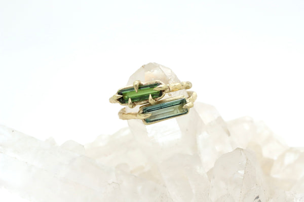 Moss Tourmaline Totem Ring