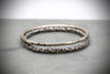 Thin gravel bangle bracelet